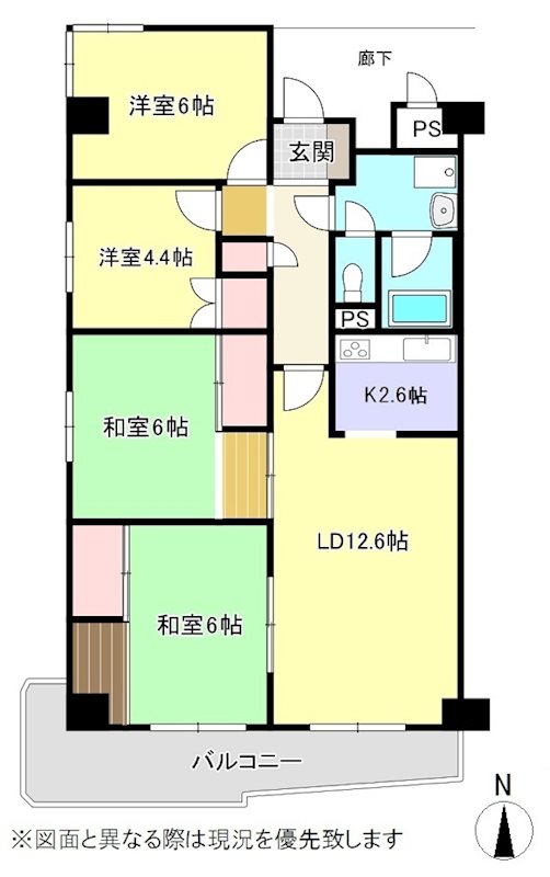 イトーピア高松 間取図・土地図