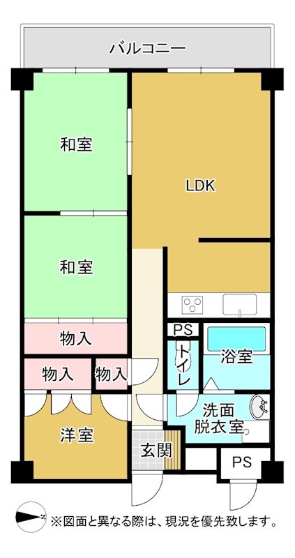 イトーピア高松 間取図・土地図