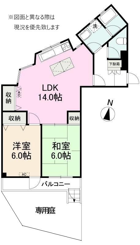 ファインコートビッグワン松島 間取図・土地図