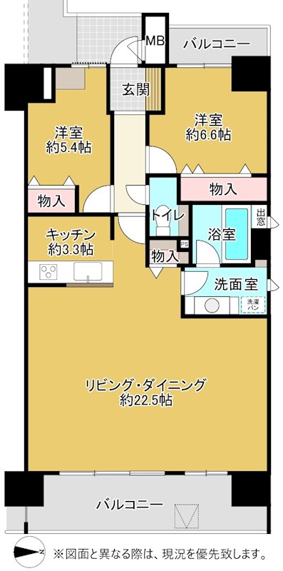 レアーレ瓦町 間取図・土地図