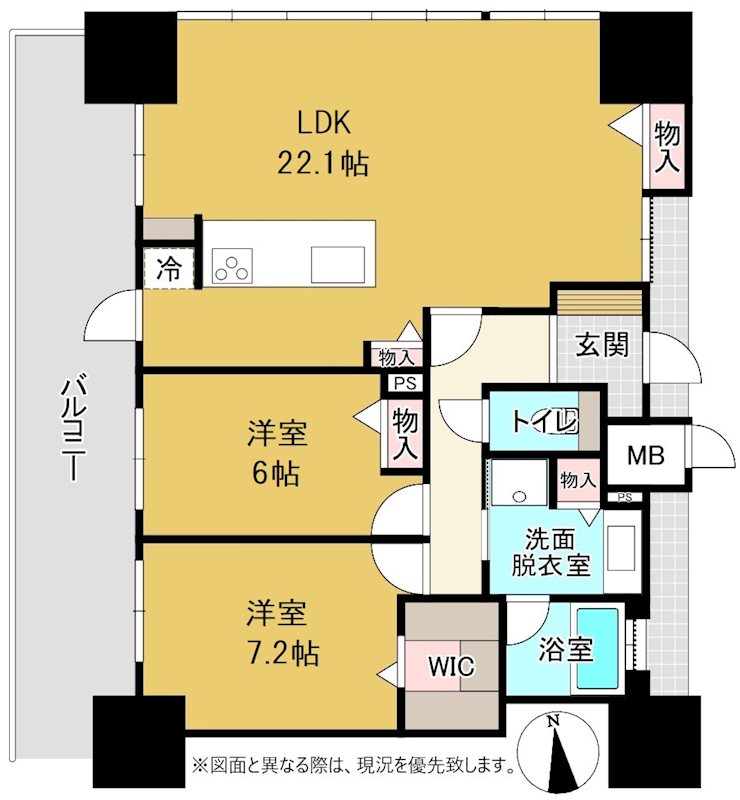 アルファパークナード高松ザ・タワー 間取図・土地図