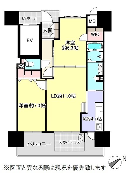 ロイヤルガーデン県庁前第2 間取図・土地図