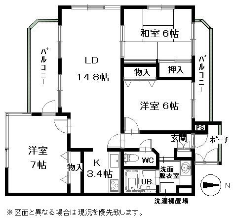 ダイアパレス上之町 間取図・土地図